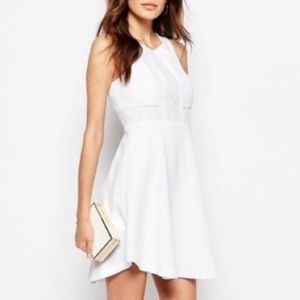 BCBG Generation White Flowy Sleeveless Dress